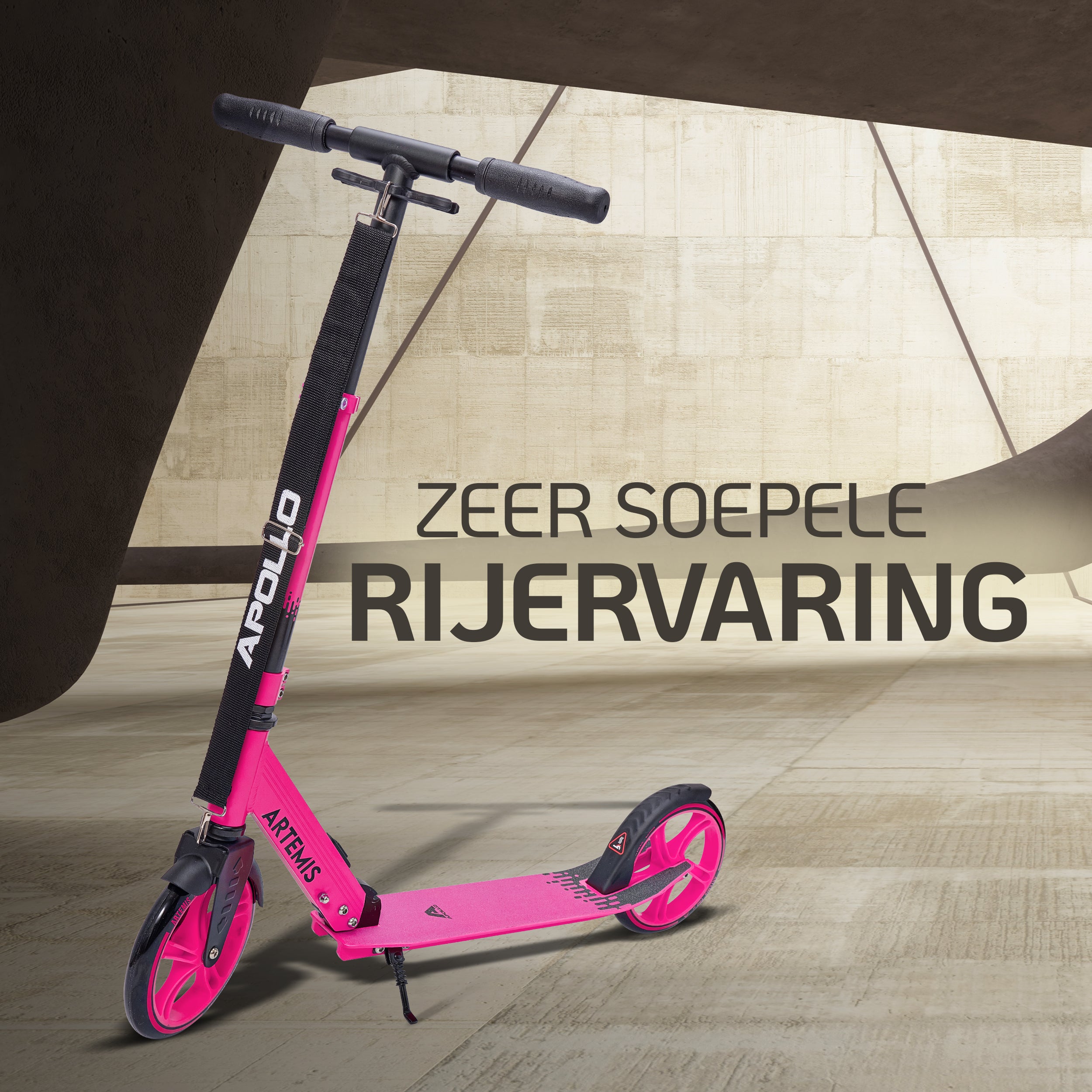 Apollo Artemis opvouwbare City Scooter in hoogte verstelbare step Roze