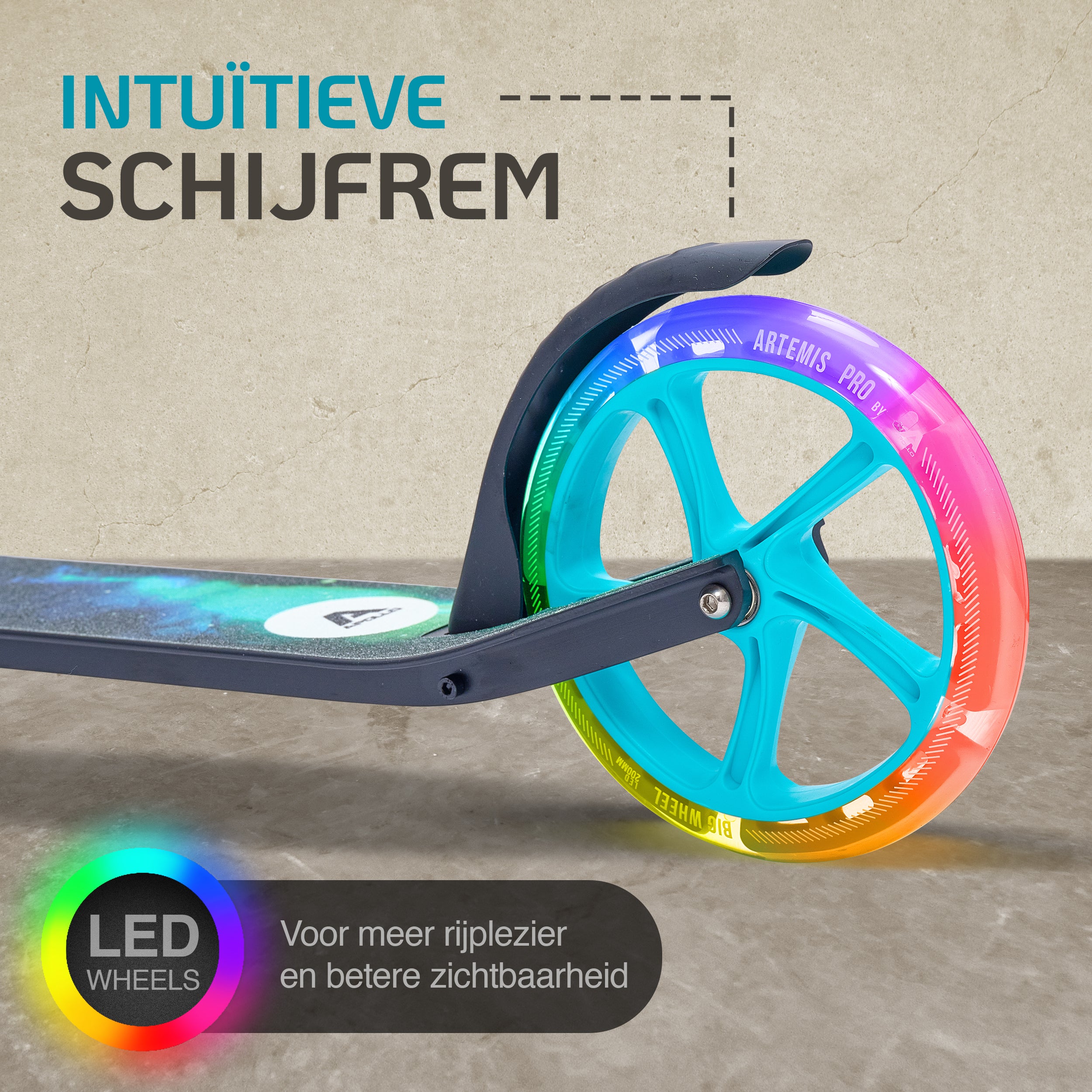 Apollo Artemis opvouwbare City Scooter in hoogte verstelbare step Galaxy
