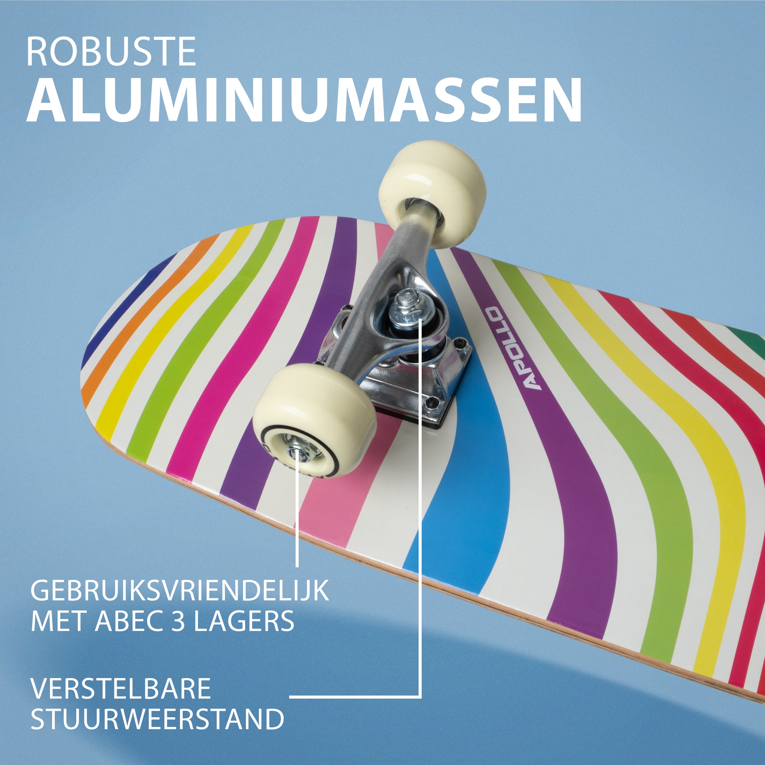 Apollo Kinderen Skateboard 71cm - Retro Colors