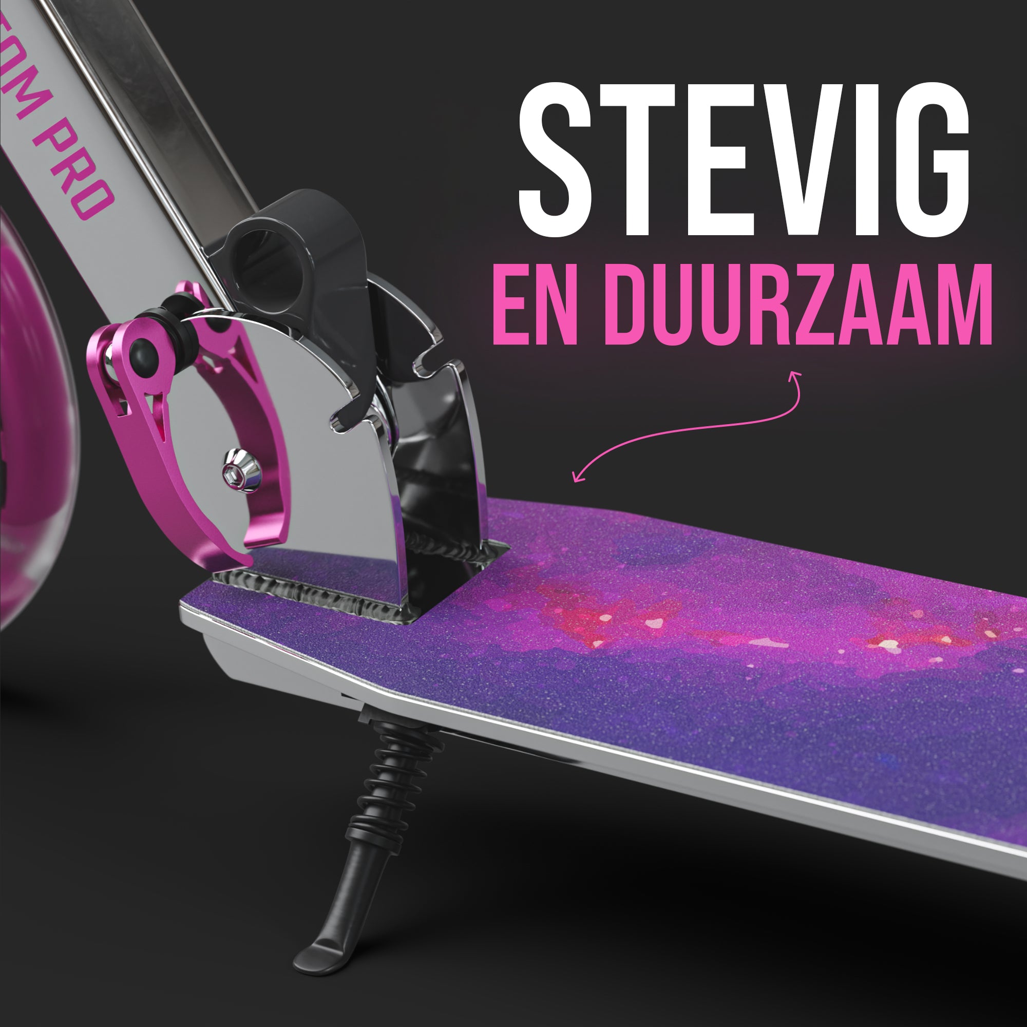 Apollo Klappbarer City Roller für Kinder "Phantom" höhenverstellbarer Tretroller Starlight