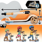 Apollo Funsport Nederland Apollo Whizzie LED kinderstep, opvouwbare kinderstep Giraf