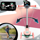 Apollo Funsport Nederland Apollo Whizzie LED kinderstep, opvouwbare kinderstep Flamingo