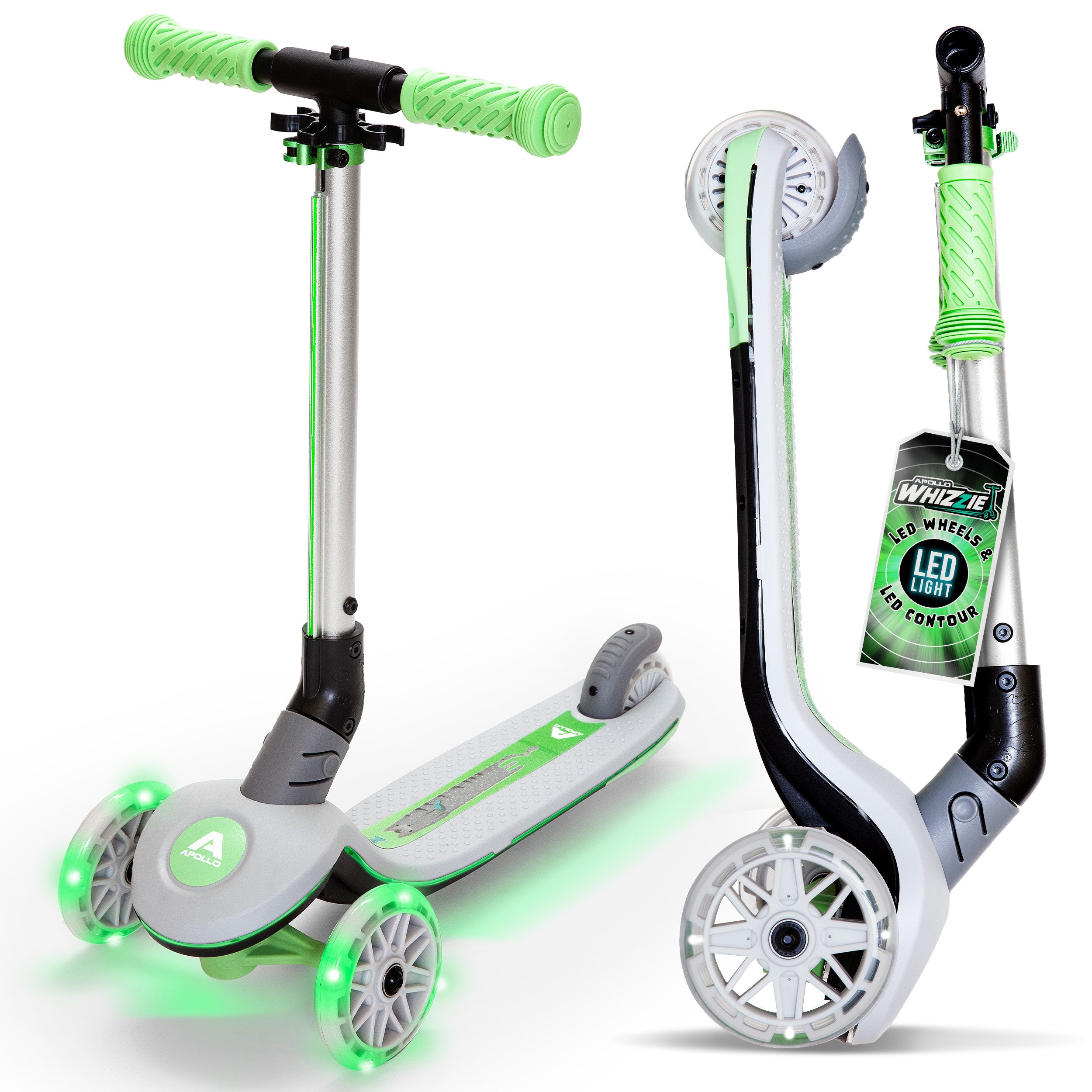 Apollo Funsport Nederland Apollo Whizzie LED kinderstep, opvouwbare kinderstep Kat