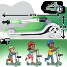 Apollo Funsport Nederland Apollo Whizzie LED kinderstep, opvouwbare kinderstep Kat