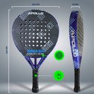Apollo Funsport Nederland Apollo 3K Smash Padelracket Silver Blue