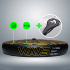 Apollo Funsport Nederland Apollo 12K Wave Padelracket Orange Yellow