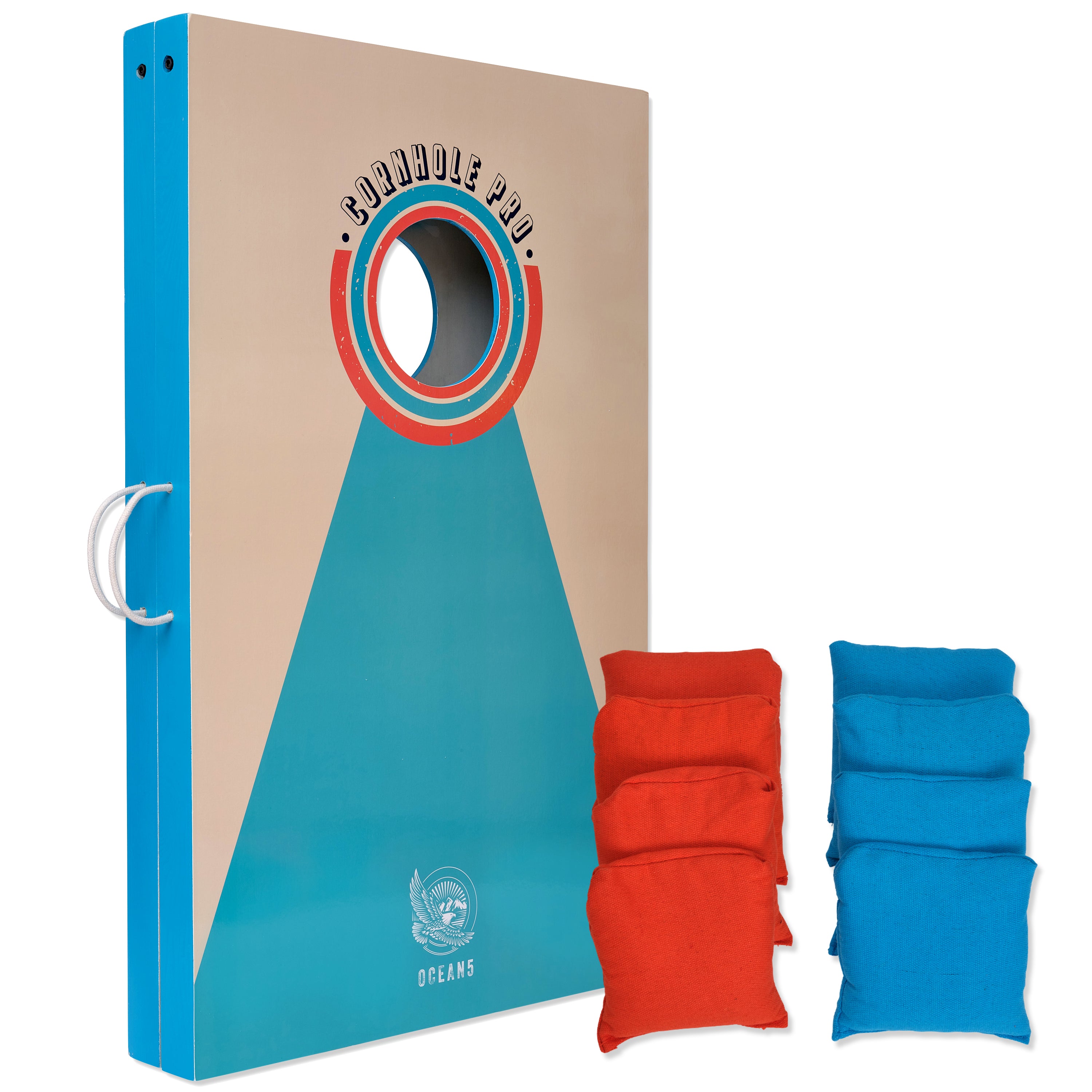 Apollo Cornhole Pro - groot zakgooi spel, buitenspel, werpspel Blauw
