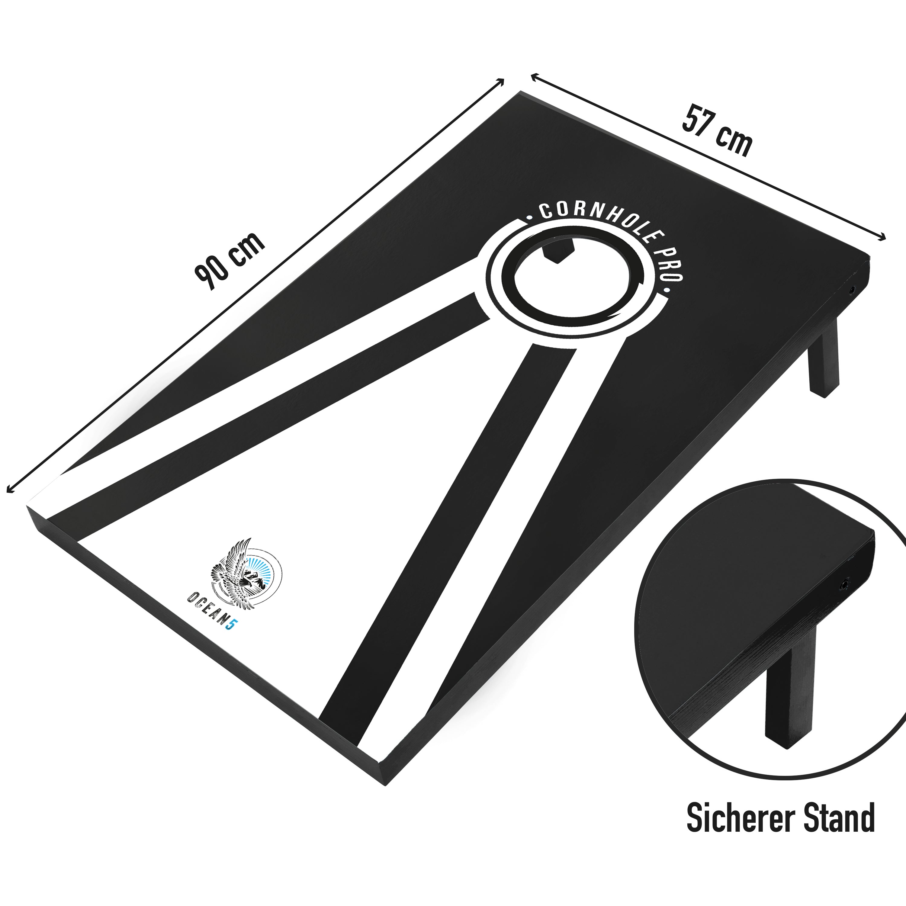Apollo Cornhole Pro - groot zakgooi spel, buitenspel, werpspel Blauw