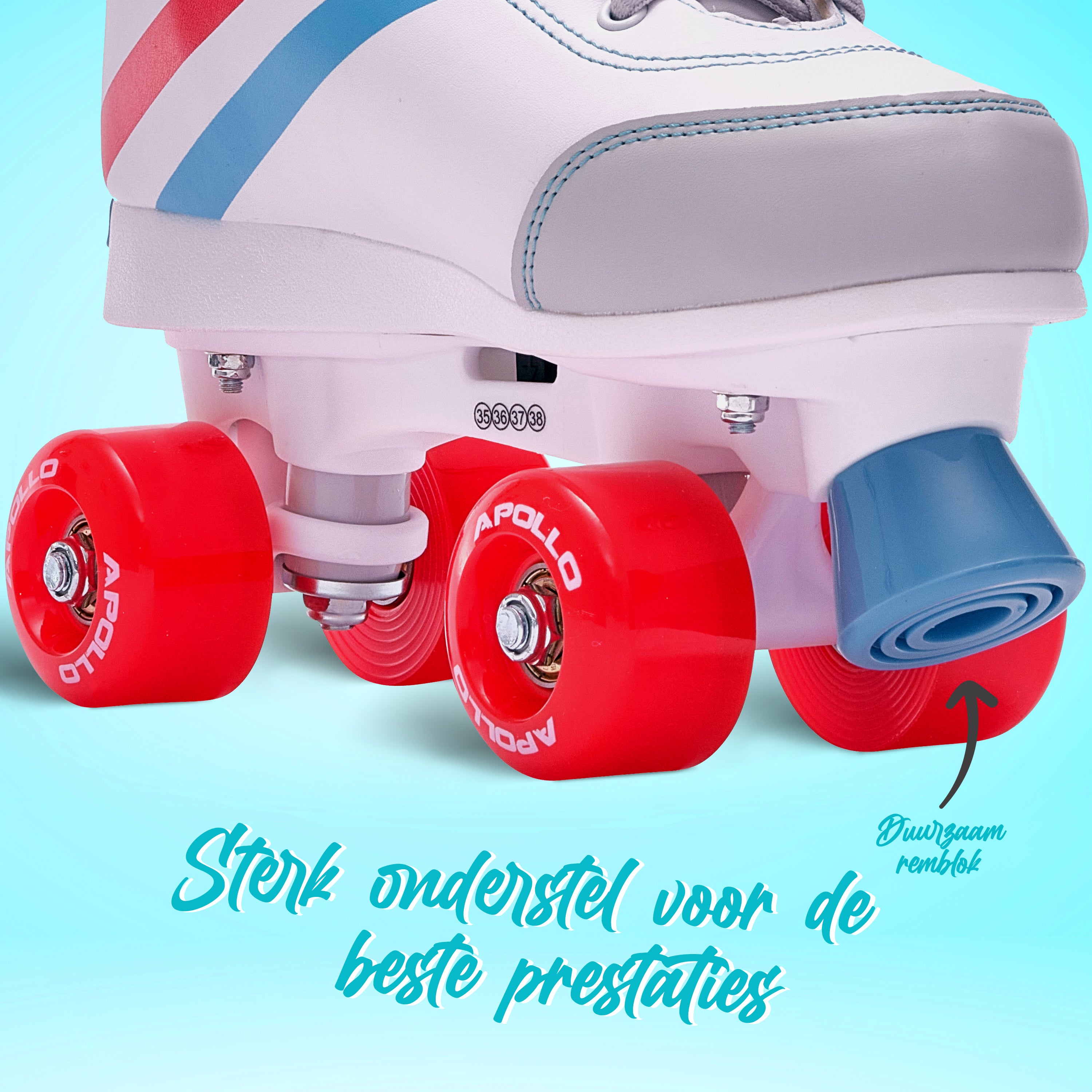 Apollo Disco Roller Soft Boots verstelbare rolschaatsen voor kinderen - Striker L (39-42)