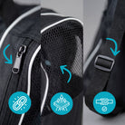 Apollo Funsport Nederland Praktische schaats- en rolschaatstas, stijlvolle transporttas voor skates en inline skates inclusief accessoires