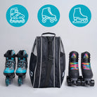 Apollo Funsport Nederland Praktische schaats- en rolschaatstas, stijlvolle transporttas voor skates en inline skates inclusief accessoires