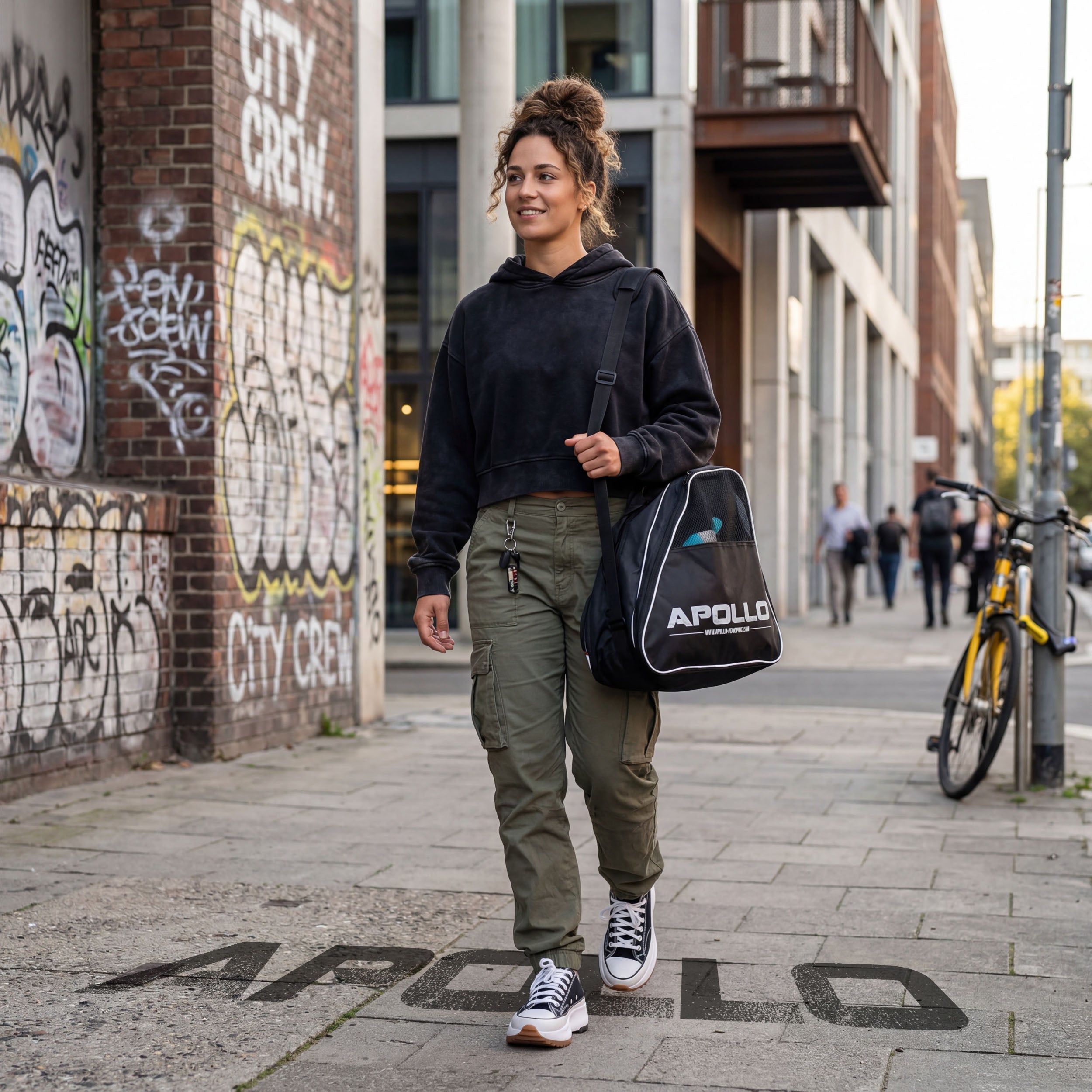 Apollo Funsport Nederland Praktische schaats- en rolschaatstas, stijlvolle transporttas voor skates en inline skates inclusief accessoires