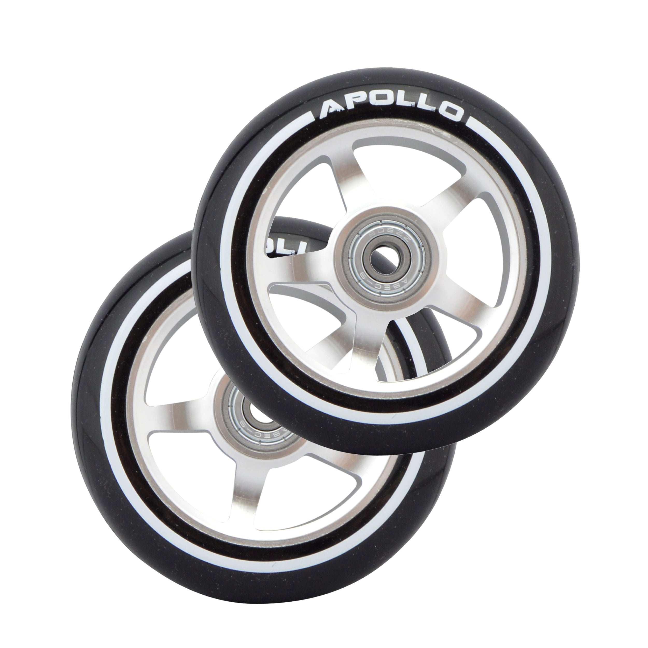 Apollo APOLLO Stunt Scooter reservewielenset Pro Wheels 100mm - ABEC 9 kogellagers Zilver - ALU Core