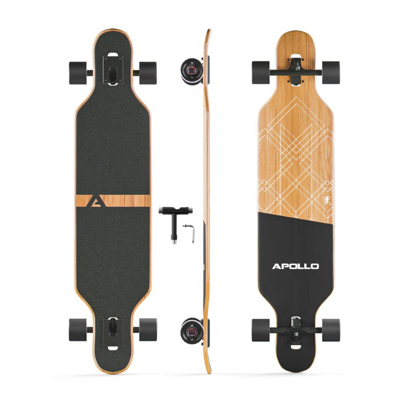 Apollo Glasvezel Longboard 39" incl. T-tool - Bali Slide Black Bali Slide Black